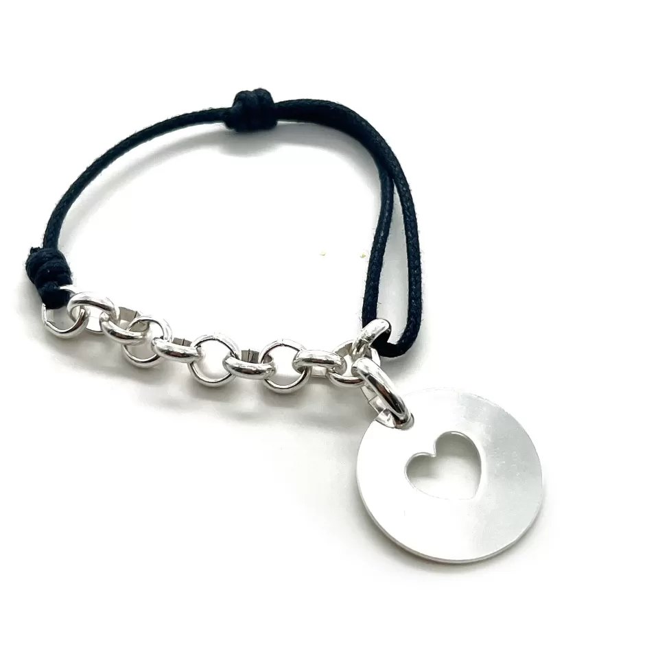 Outlet Musardise Bracelet Demi-Chaine Grand Coeur