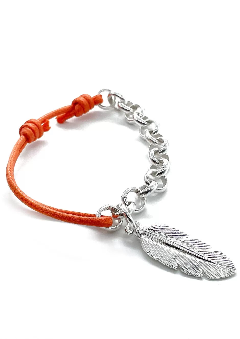 Hot Musardise Bracelet Demi-Chaine Plume