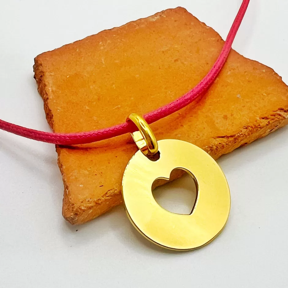 Fashion Musardise Collier Coeur Dore