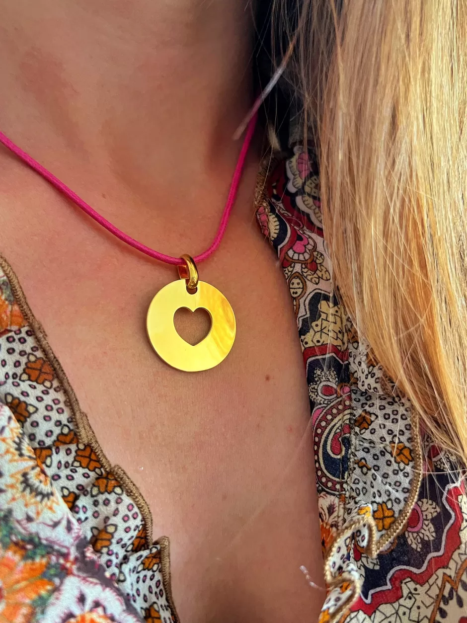 Fashion Musardise Collier Coeur Dore