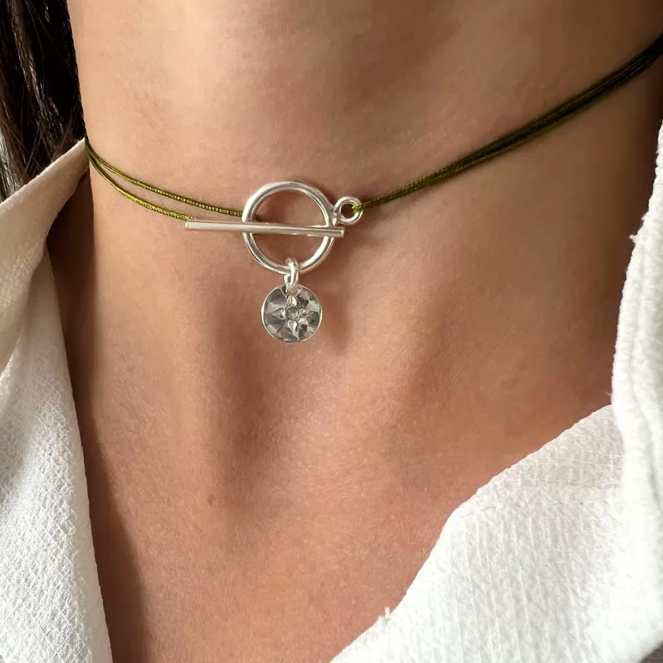 Fashion Musardise Collier Lou Medaille Martelee
